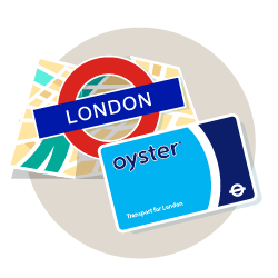 Oyster Card + London Map